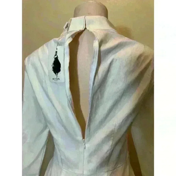NWT MUXXN Women's 1950s Elegant Collar 3/4 Sleeve Evening Cocktail Dress Size M - Picture 5 of 7
